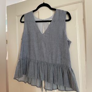 Club Monaco Tie Blouse Medium